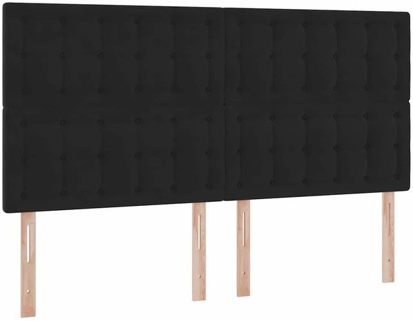 vidaXL Aufbewahrungsbett mit Matratze Schwarz 180 x 200 cm Samt 3372167 Bild 9