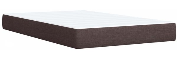 vidaXL Boxspringbett mit Matratze Dunkelbraun 120x200 cm Stoff 3294333 Bild 10