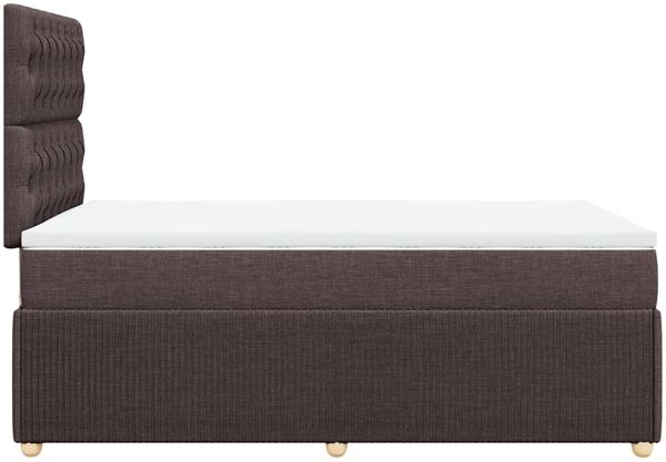 vidaXL Boxspringbett mit Matratze Dunkelbraun 120x200 cm Stoff 3294333 Bild 7