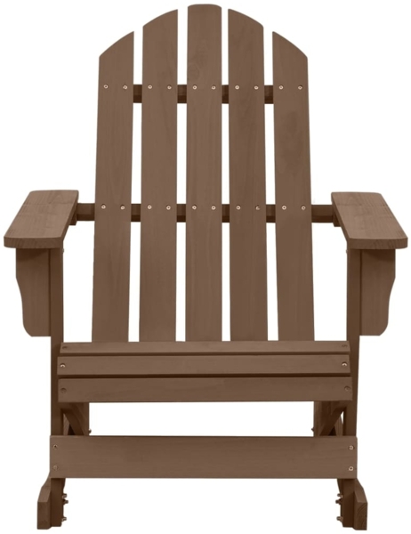 vidaXL Garten-Schaukelstuhl Holz Braun 45705