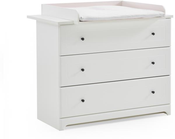 Arthur Berndt 'Thilo' Wickelkommode mit abnehmbarem Wickelaufsatz MDF Weiß Bild 1