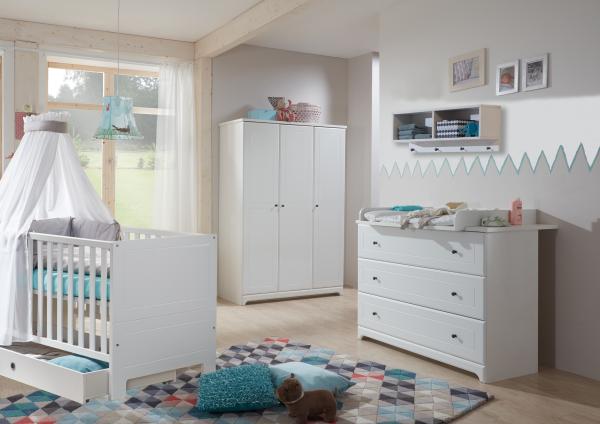 Arthur Berndt 'Thilo' Wickelkommode mit abnehmbarem Wickelaufsatz MDF Weiß Bild 3