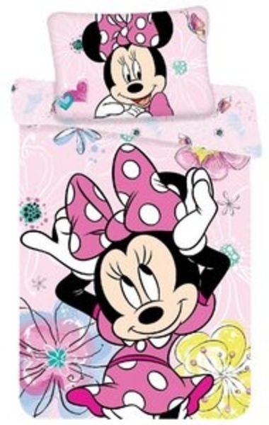 Disney Kinderbettwäsche Disney Bettwäsche Set Minnie Butterfly Baby, Renforcé, 2 teilig, 100% Baumwolle Bild 6