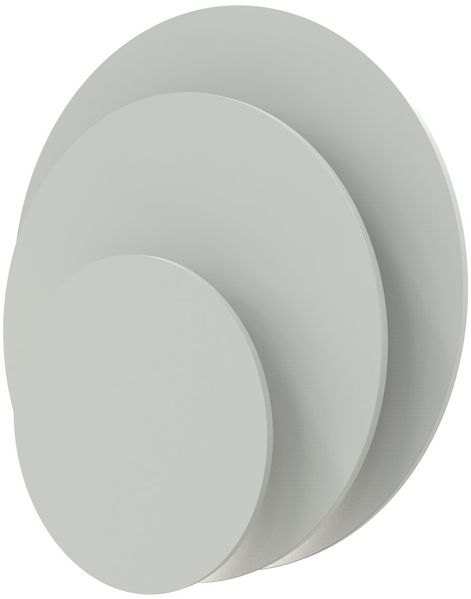 Dekor Spanplatte 19mm Tischplatte rund melaminharzbeschichtet grau mit ABS Kante Umleimer - Größe 110 x 110 cm - Höhe 1,9 cm - Farbe Lichtgrau Bild 5