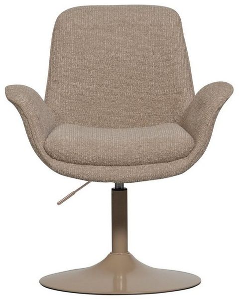 Esszimmerstuhl Marten aus Stoff, modern und höhenverstellbar, sandfarben, weiche Polsterung Bild 4
