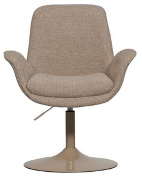 Esszimmerstuhl Marten aus Stoff, modern und höhenverstellbar, sandfarben, weiche Polsterung Bild 6