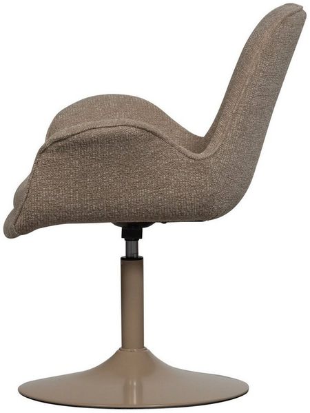 Esszimmerstuhl Marten aus Stoff, modern und höhenverstellbar, sandfarben, weiche Polsterung Bild 2