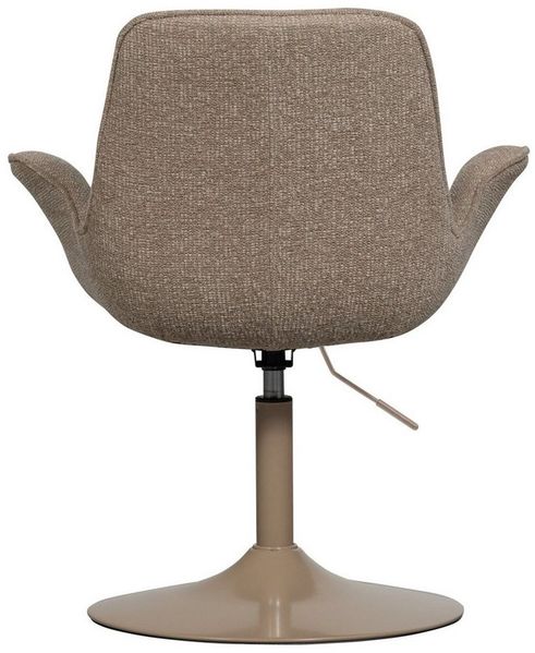 Esszimmerstuhl Marten aus Stoff, modern und höhenverstellbar, sandfarben, weiche Polsterung Bild 3