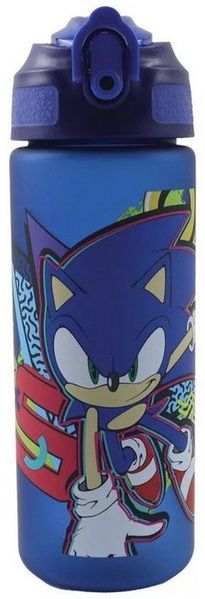 Sonic Trinkflasche Sonic the Hedgehog Fast Lane Plastikmatte Strohflasche 600