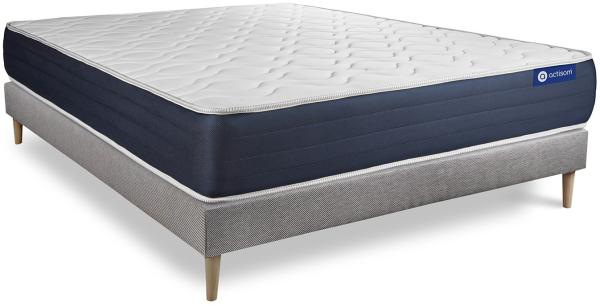 Actiflex sleep matratze 130x220 cm + Bettgestell mit lattenrost - Dicke : 22cm - Taschenfederkern und Memory-schaum - H3 Bild 3