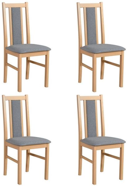 MOEBLO Stuhl BESO 14 (Polsterstühle, Holzstühle, Esszimmerstühle, Massivholz, 4 St), (BxHxT):43 x 97 x 40 cm