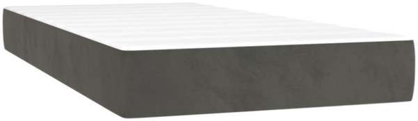 vidaXL Boxspringbett mit Matratze & LED Dunkelgrau 120x190 cm Samt 3270312 Bild 11