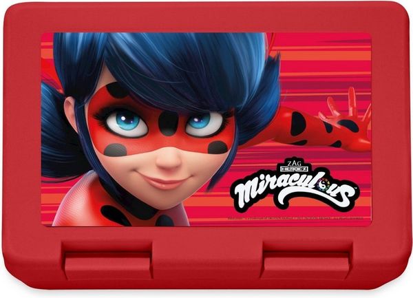 Spreadshirt Lunchbox Miraculous Ladybug Logo Brotdose Lunchbox, Plastik, Aluminium