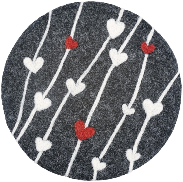 Untersetzer Topfuntersetzer Schafwolle Filz rund Cilio LANA CUORE 470628