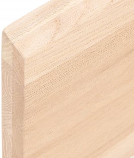 vidaXL Tischplatte 100x40x(2-4) cm Massivholz Eiche Unbehandelt 3156300 Bild 7