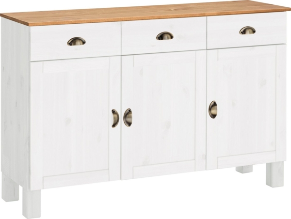 Home affaire Unterschrank Oslo 125 cm breit, 38 cm tief, als Sideboard, 3 Türen, 2 Schubladen Bild 5