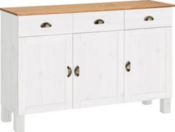 Home affaire Unterschrank Oslo 125 cm breit, 38 cm tief, als Sideboard, 3 Türen, 2 Schubladen Bild 6