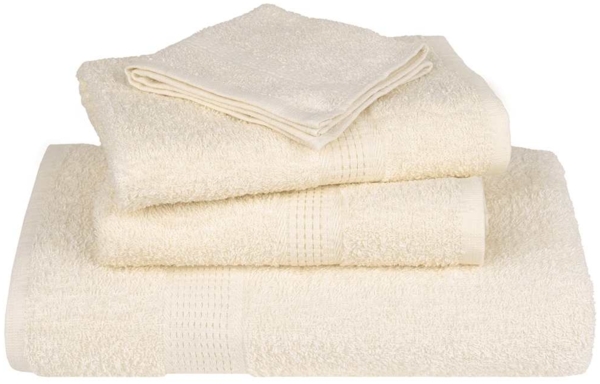 vidaXL Handtücher 4 Stk. Creme 50x100 cm 360 g/m² 100% Baumwolle 136999 Bild 3