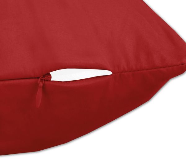 Seitenschläfer Kissenhülle Kissenfüllung Körperkissen, bequem und anschmiegsam in vielen verschiedenen Farben erhältlich (ca. 40x140cm + Kissenfüllung / rot - karminrot) Bild 3