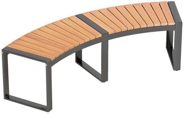 COSTWAY Gartenbank (1-St), ohne Rückenlehne, wetterfest, 2-3 Sitzer, 360kg, Akazienholz