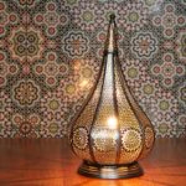 Orientalische Lampe Monza Gold