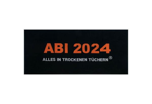 Egeria Strandtuch ABI 2024 Schwarz, Frottee (1-St), Strandlaken, Strandtuch, Badetuch, Abitur