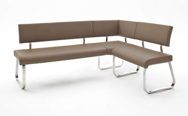 Eckbank Arco Cappuccino Kunstleder 200 x 150 cm