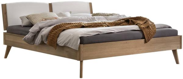 Fabro Betten braun Eiche Massivholz 206cm x 146cm x 87cm