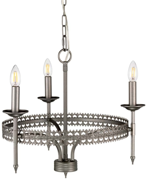 Kronleuchter, Hängelampe, Stahl, D 56,2 cm