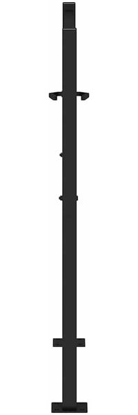 vidaXL Gartentor Schwarz 100x100 cm Stahl Lichtdesign 4100949 Bild 5