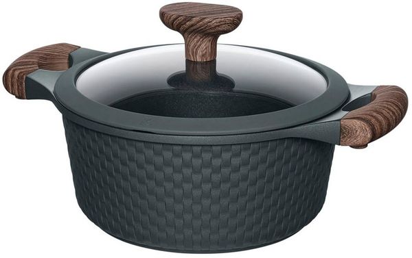 RESTO Kitchenware Bratentopf Ran, Kochtopf antihaftbeschichtet und spülmaschinenfest, Aluminiumguss (2-tlg), Geeignet für alle Herdarten, auch Induktion, im Geschenkkarton