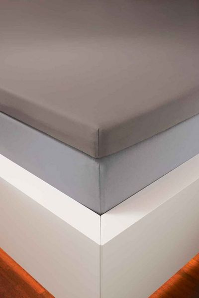 bellana Spannbettlaken bellana deluxe für Topper, mit Elasthan, Premium Jersey 230 g/m², Jersey, Gummizug: rundum, (1 Stück), mit 5% Elasthan, für Topper mit 4-10cm Höhe, bügelfrei, faltenfrei