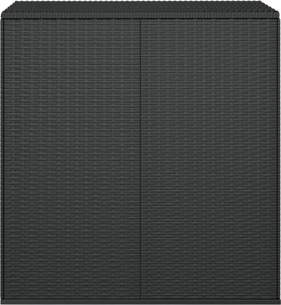 vidaXL Garten-Kissenbox PE Rattan 100x49x103,5 cm Schwarz 317223 Bild 3