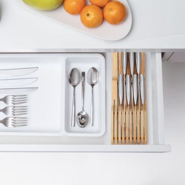 Messerblock Bambus für Schublade Bild 2