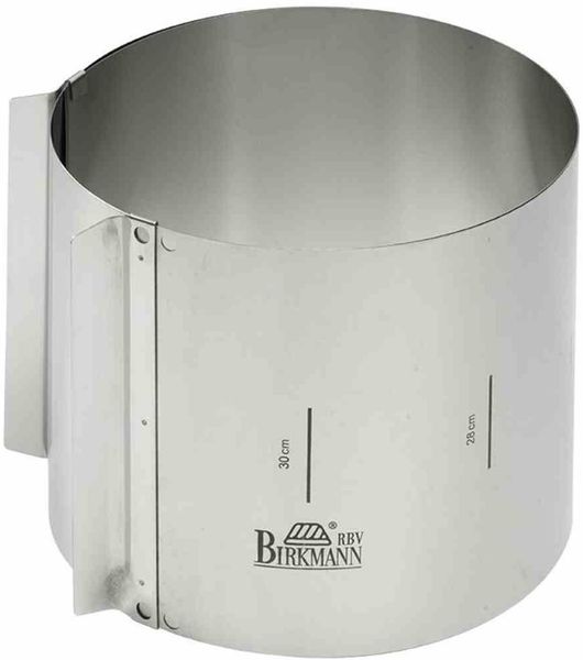 Birkmann Easy Baking Tortenring extra hoch 15 cm Ø 18-30 cm - A
