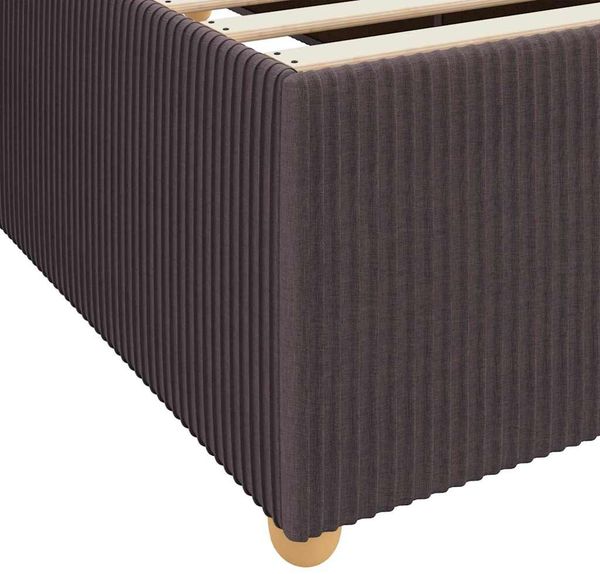 vidaXL Bettrahmen mit Matratze Dunkelbraun 180 x 200 cm Stoff 3398421 Bild 8