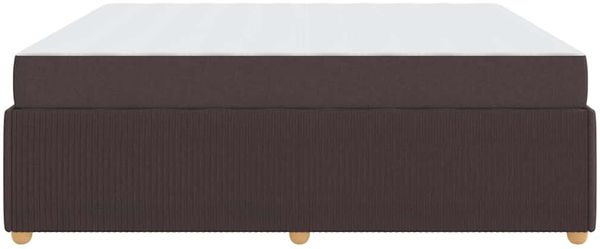 vidaXL Bettrahmen mit Matratze Dunkelbraun 180 x 200 cm Stoff 3398421 Bild 6