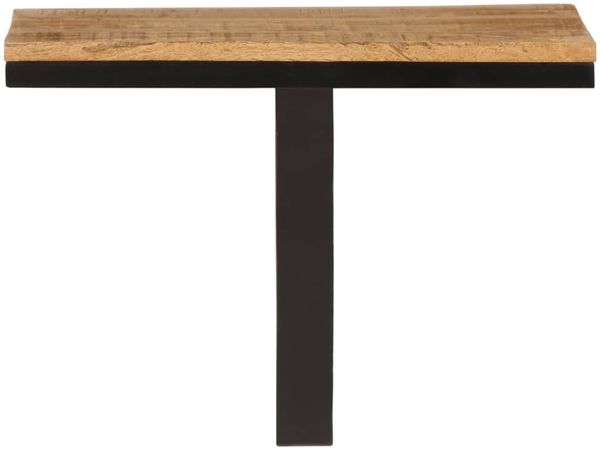 Wandregal, Hängeregal 40x30x32 cm Massivholz Mango und Eisen de5832