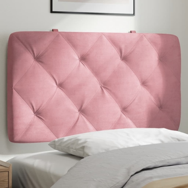 vidaXL Kopfteil-Kissen Rosa 80 cm Samt 374707