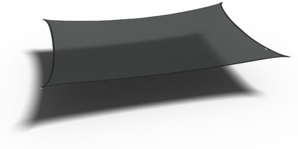 Coolfit Sonnensegel rechteckig, schwarz