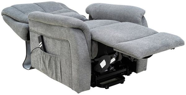 bv-vertrieb TV-Sessel TV-Sessel Bezug anthrazit Fernsehsessel Aufstehhilfe Herz-Waage #4486, Aufstehhilfe, Herz-Waage