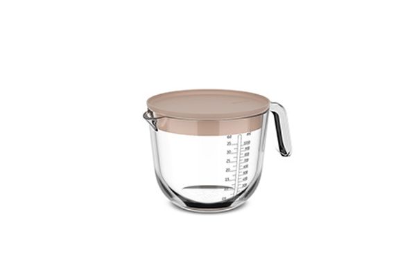 Mepal Glasmessbecher Chef It 1000 ml mit Deckel Chalk