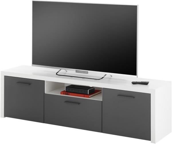 TV-Board >Modica< in Weiß - 160 x 46 x 38 cm (BxHxT)