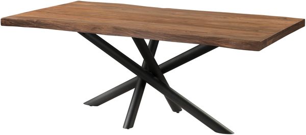 Baumtisch Sheesham 240x100x76 grau gebeizt / Mikado-Beine anthrazit matt FREEFORM 5