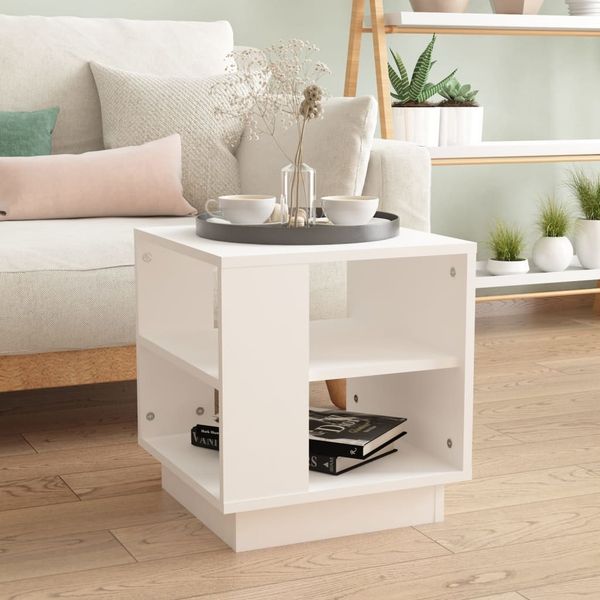 vidaXL Couchtisch Weiß 40x40x43 cm Holzwerkstoff 810298