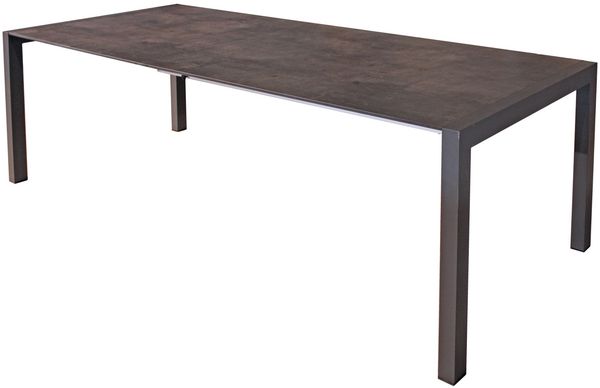 Ausziehtisch Sophia aus Kunststoff, HPL und Aluminium