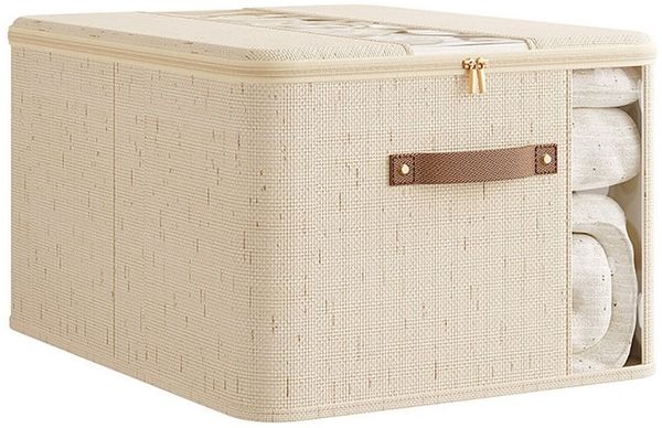 Agger Aufbewahrungsbox Aufbewahrungstasche mit Deckel, Groß Kleideraufbewahrung, Umzugskartons, Faltbare Aufbewahrung Boxen für Decken Kleidung