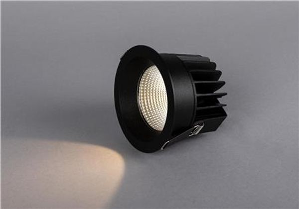 Solo Mini G2 LED-Downlight schwarz 3000K 1080 lm Ra>85 SDCM3 15W IP54 klares Abdeckglas phasen-dimmbarer Treiber inklusive (PROFESSIONEL)