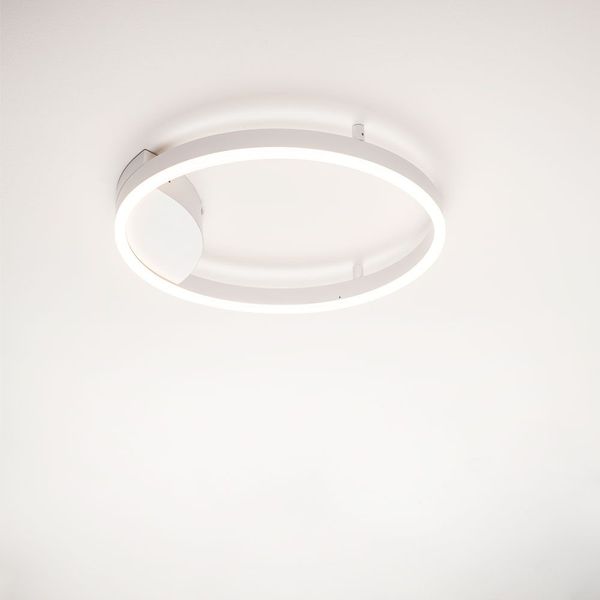 s.luce LED Ring Wandlampe & Deckenleuchte Dimmbar modern rund Weiß Ø 40cm Bild 19