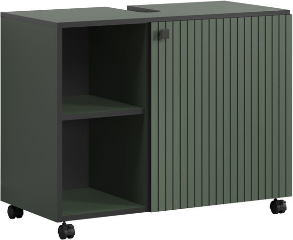 Waschbeckenunterschrank Bliss in grün 80 cm